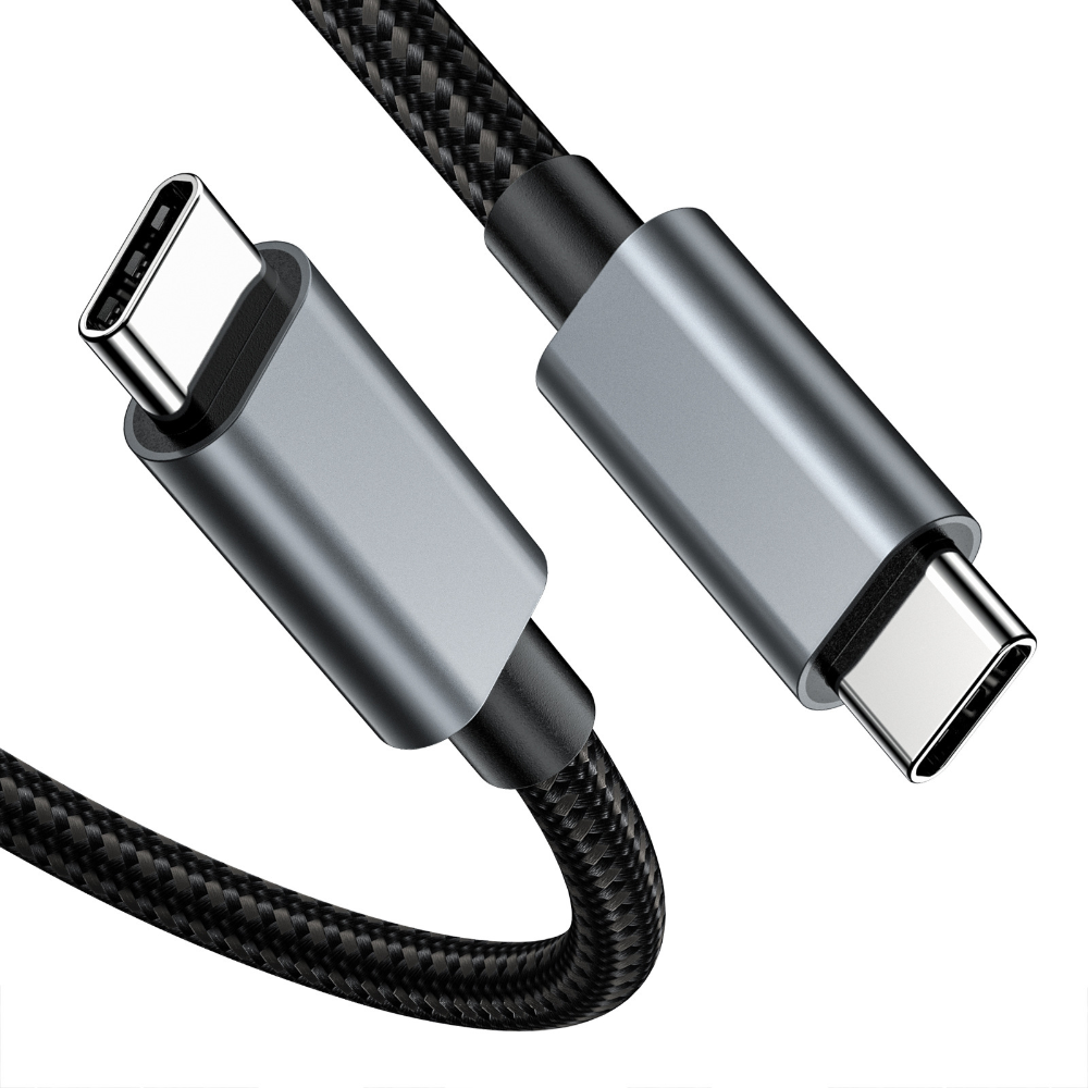 USB-C naar USB-C Kabel 100W – Snelladen (PD) & 10Gbps Data – Nylon Gevlochten