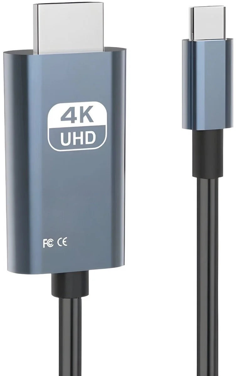 USB-C Adapter – 2 Meter – 4K UHD – Geschikt voor HDMI-aansluiting – Plug & Play Adapter