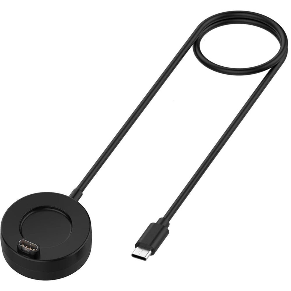 Garmin USB-C oplaadkabel met magnetische laadpad – zwart – geschikt voor Venu, Forerunner, Vivoactive – 1 meter