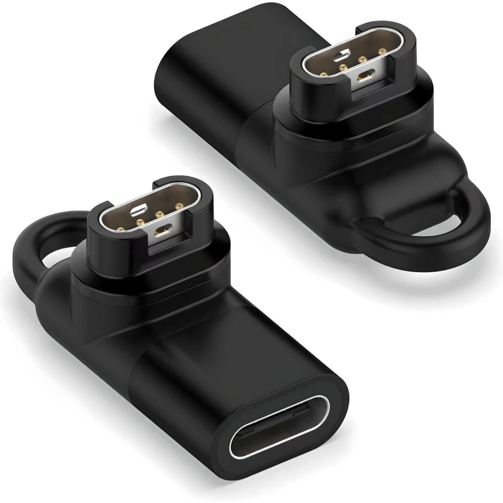 Garmin oplaadadapter – USB-C naar 4-pins magnetisch – zwart – sleutelhanger formaat – geschikt voor Forerunner, Venu, Vivoactive