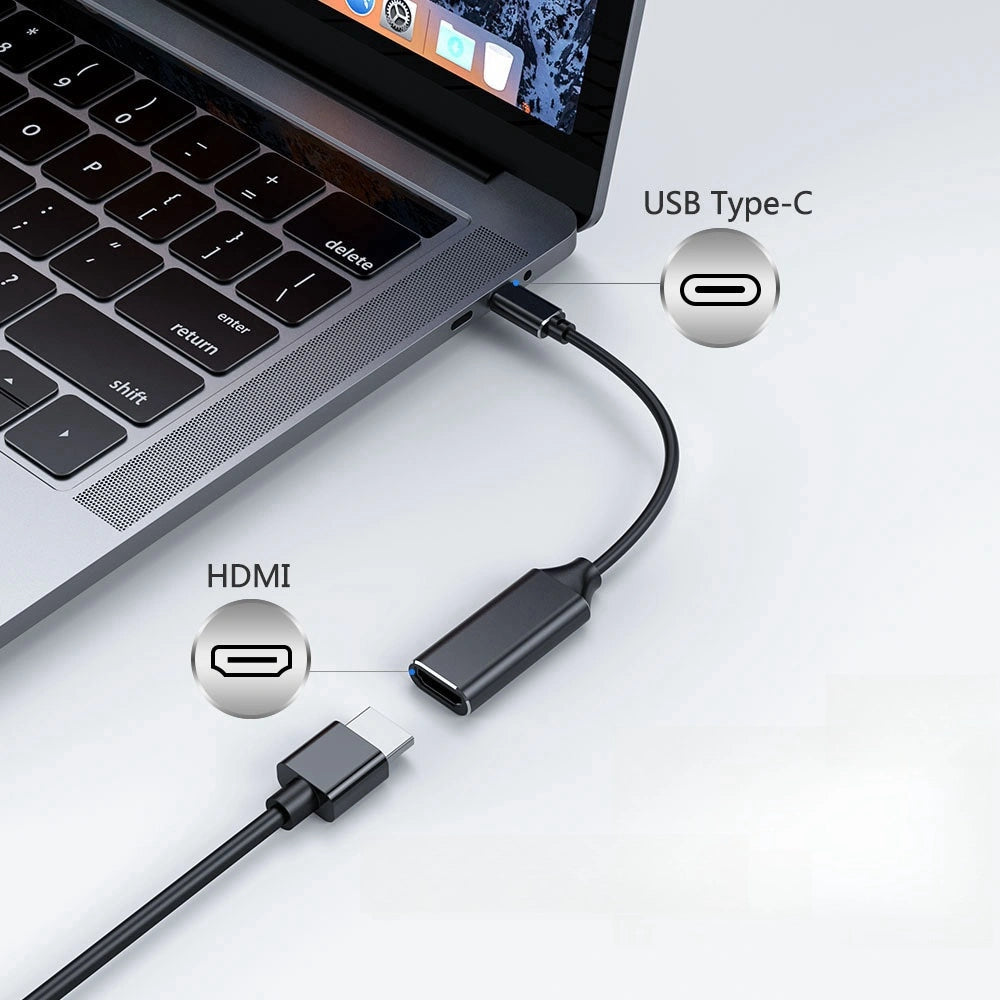 USB-C naar HDMI Adapter – 4K @ 30Hz Converter