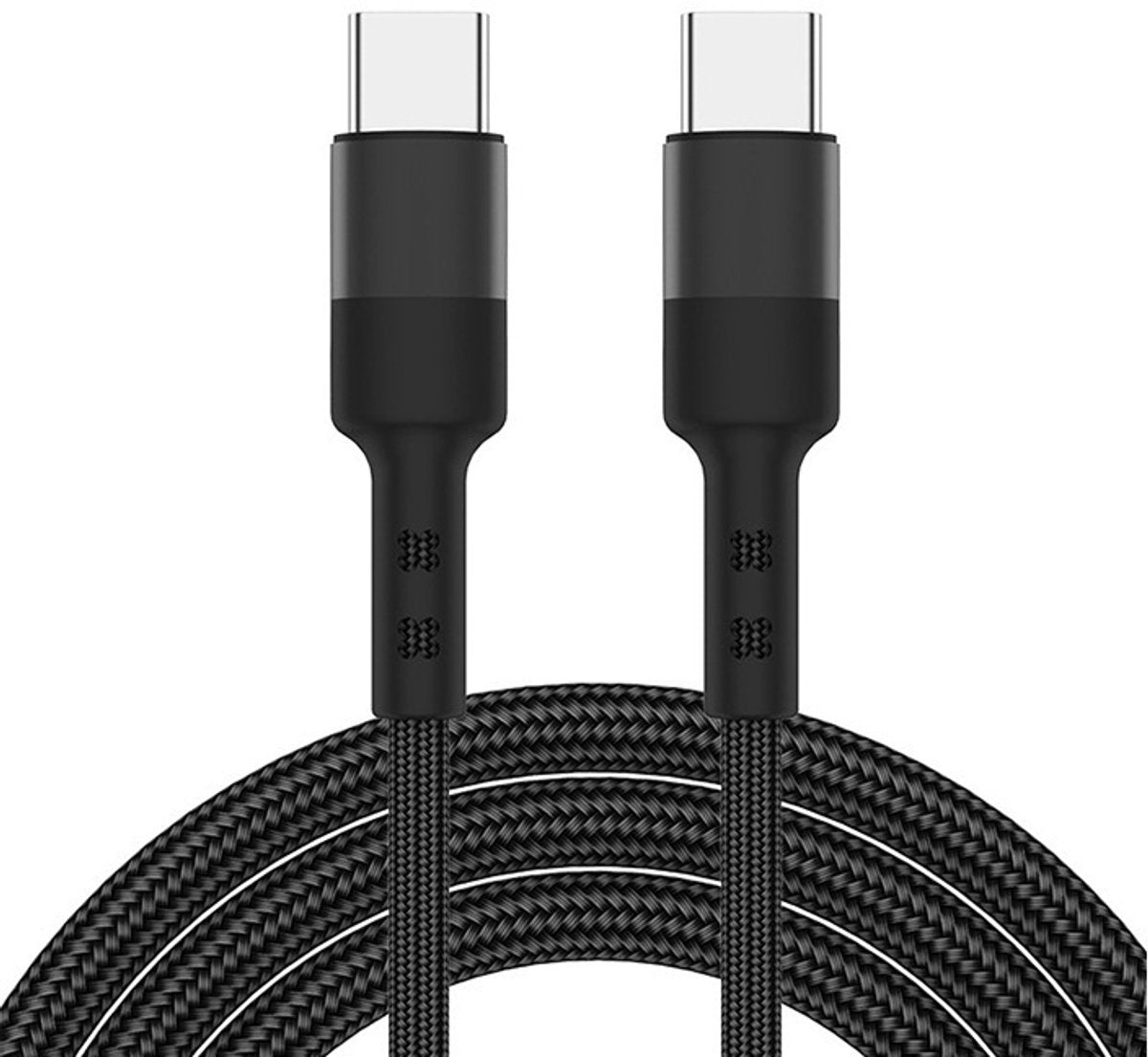 USB-C naar USB-C Kabel 60W – Snelladen & Data Transfer – Nylon Gevlochten