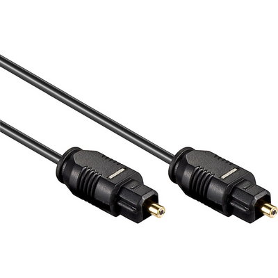 Toslink optische kabel – 2.2mm dun – zwart – vergulde digitale audiokabel voor TV, soundbar en versterker