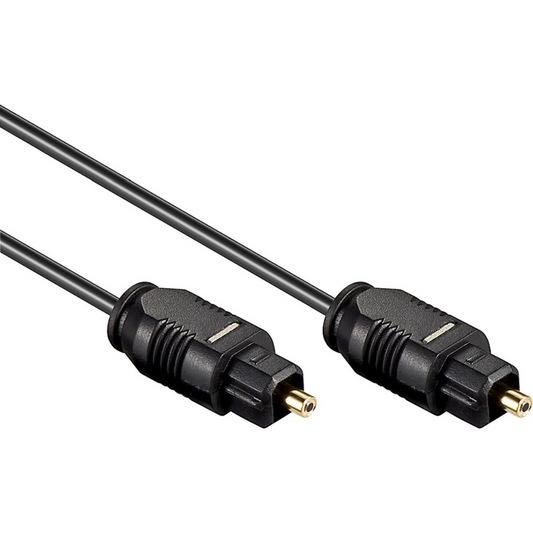 Toslink optische kabel – 2.2mm dun – zwart – vergulde digitale audiokabel voor TV, soundbar en versterker