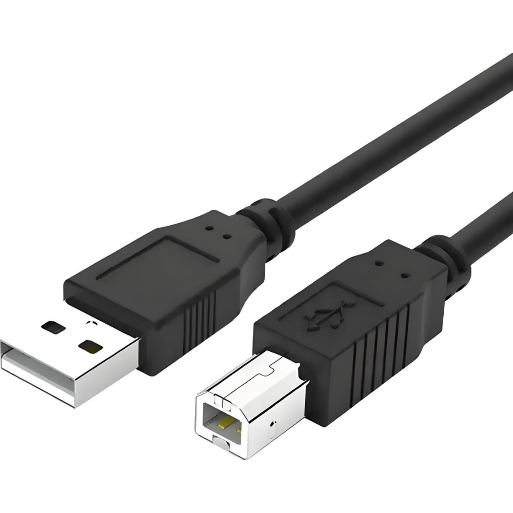 USB-A naar USB-B printerkabel – zwart – 1.5 meter – geschikt voor printers en scanners