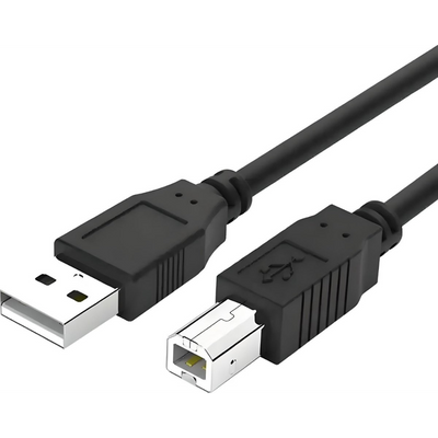 USB-A naar USB-B printerkabel – zwart – 1.5 meter – geschikt voor printers en scanners
