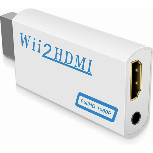 Wii naar HDMI adapter in wit – Full HD 1080p – met HDMI uitgang en 3.5mm audio jack